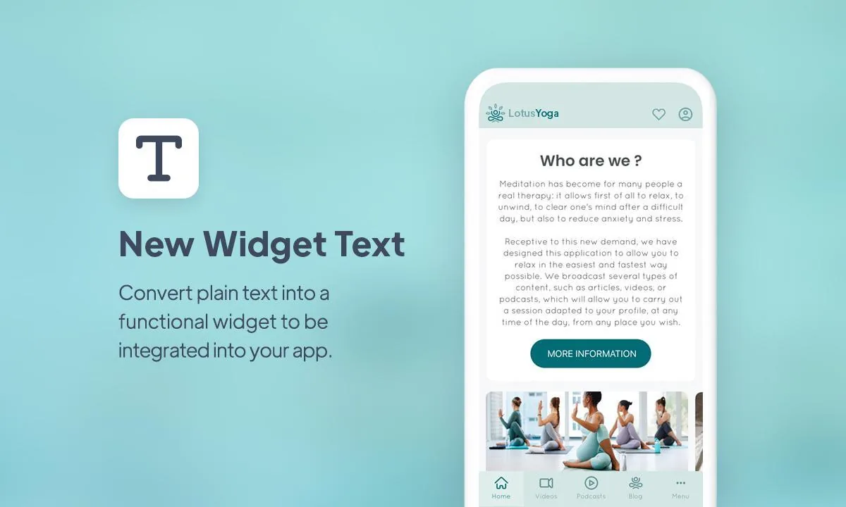 Infinite possibilities with the new Text widget