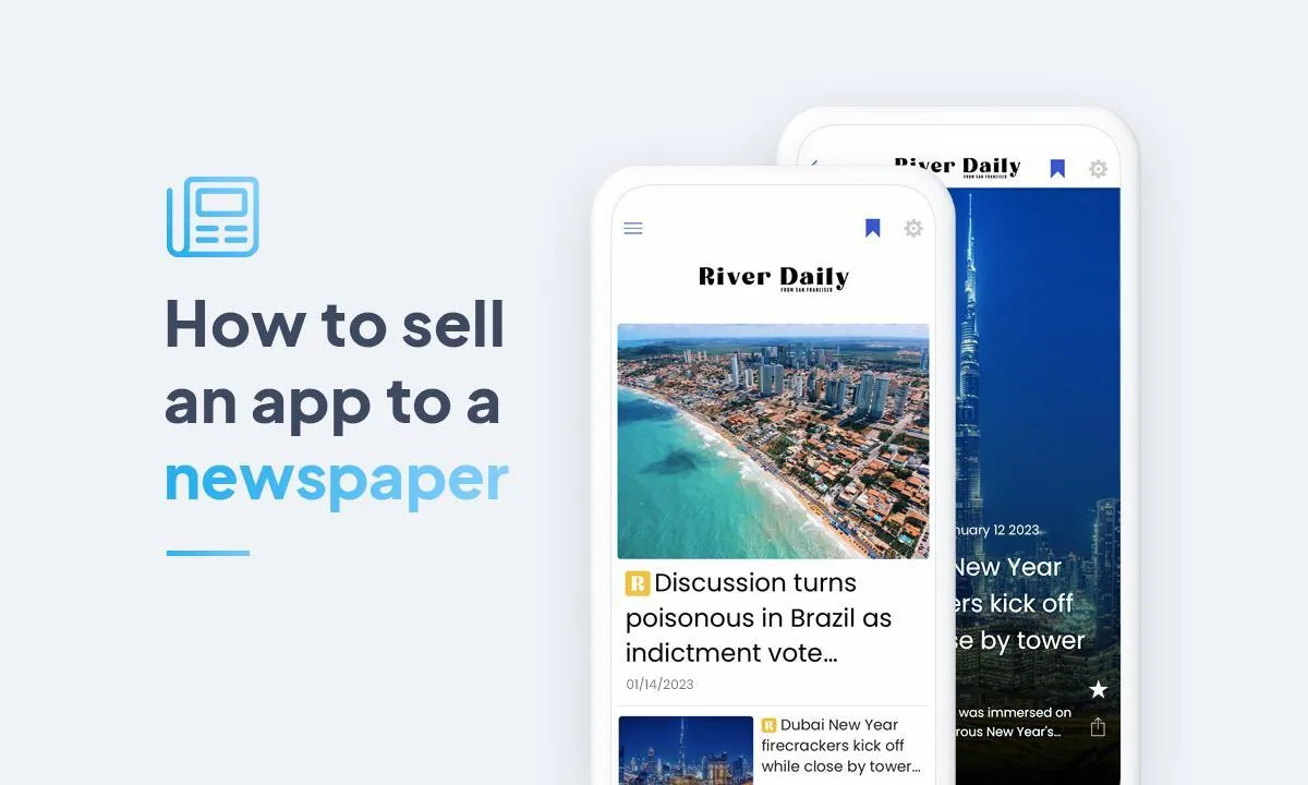 Resellers: how to sell a News app?