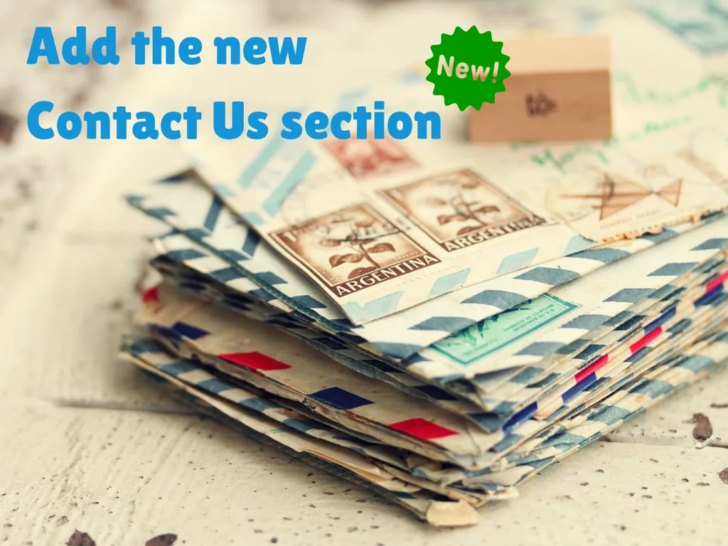 Come Discover our New Contact Us Section!