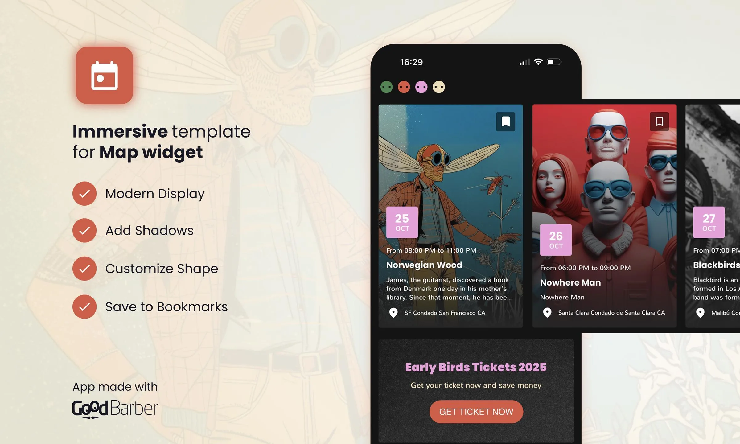 Immersive Card Banner: a fresh take on your event widgets!