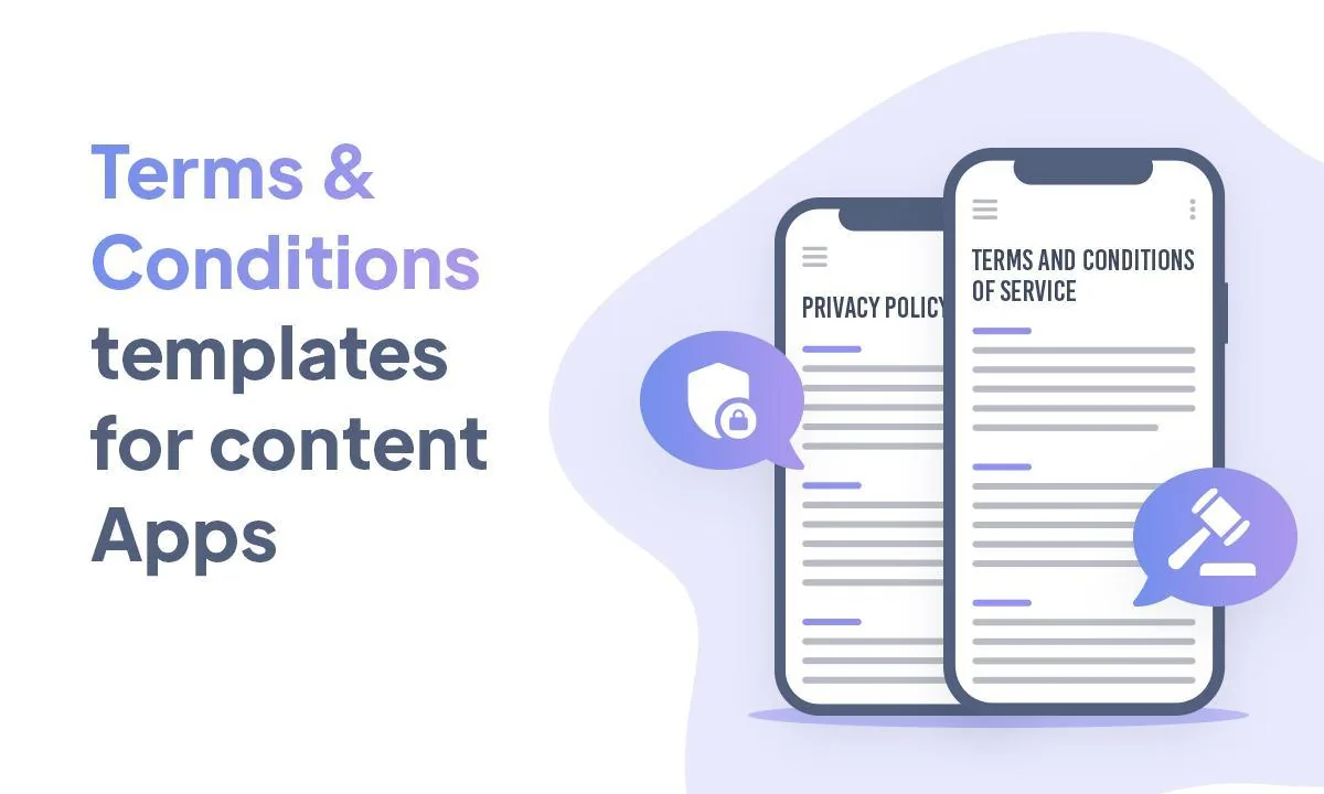 New Terms and Conditions templates for content apps