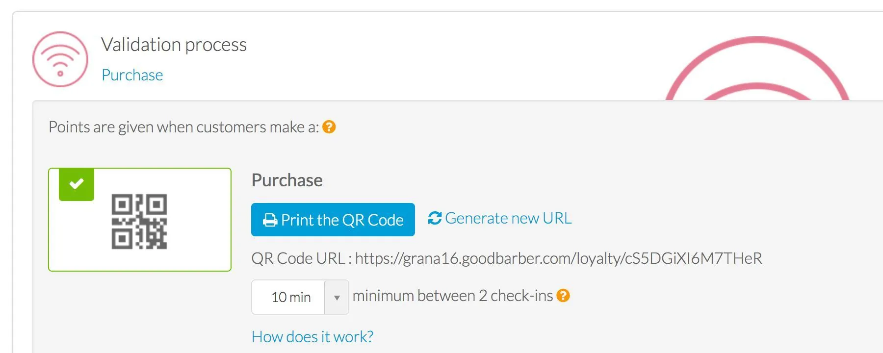 Loyalty card: increased QR code safety