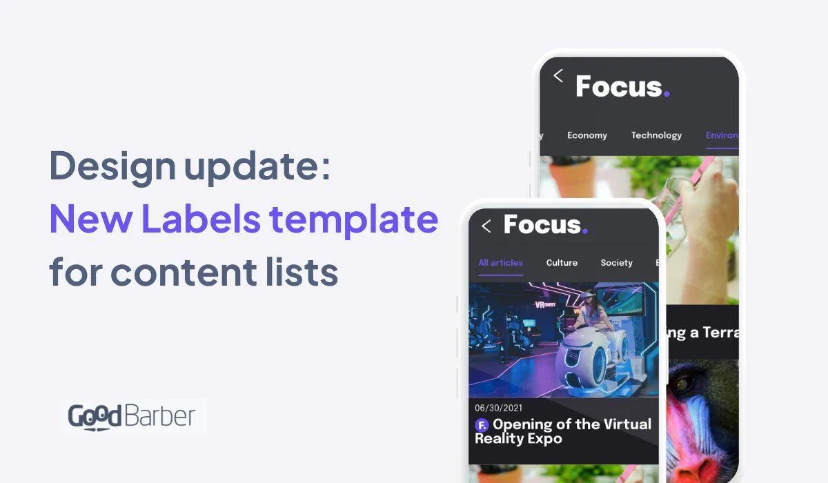 Design update: a new template for all your content lists