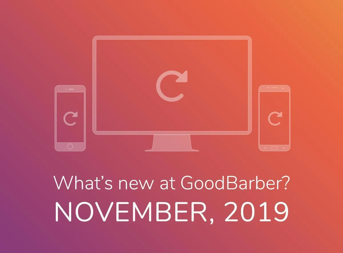 What's new at GoodBarber? November 2019